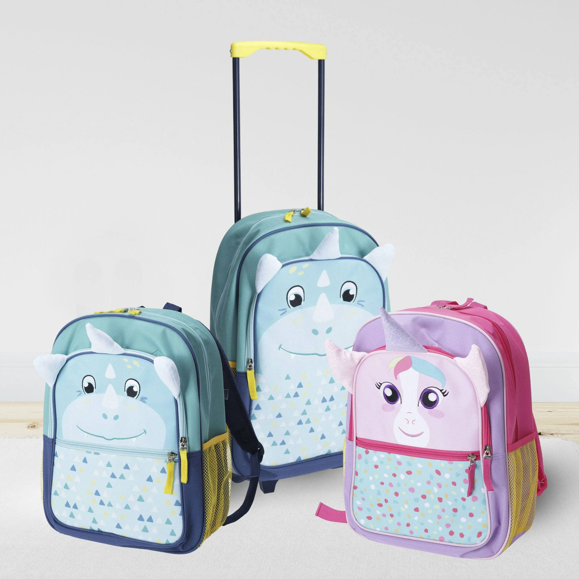 Well Home Mochila Infantil Diseño Dino Azul 27x12x36cm - Image 4