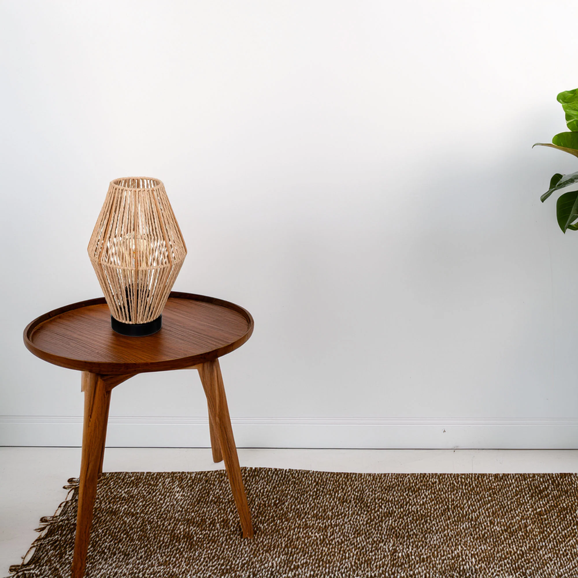 Wellhome Lámpara Sobremesa Aissa Nature Metal H.32cm - Image 3