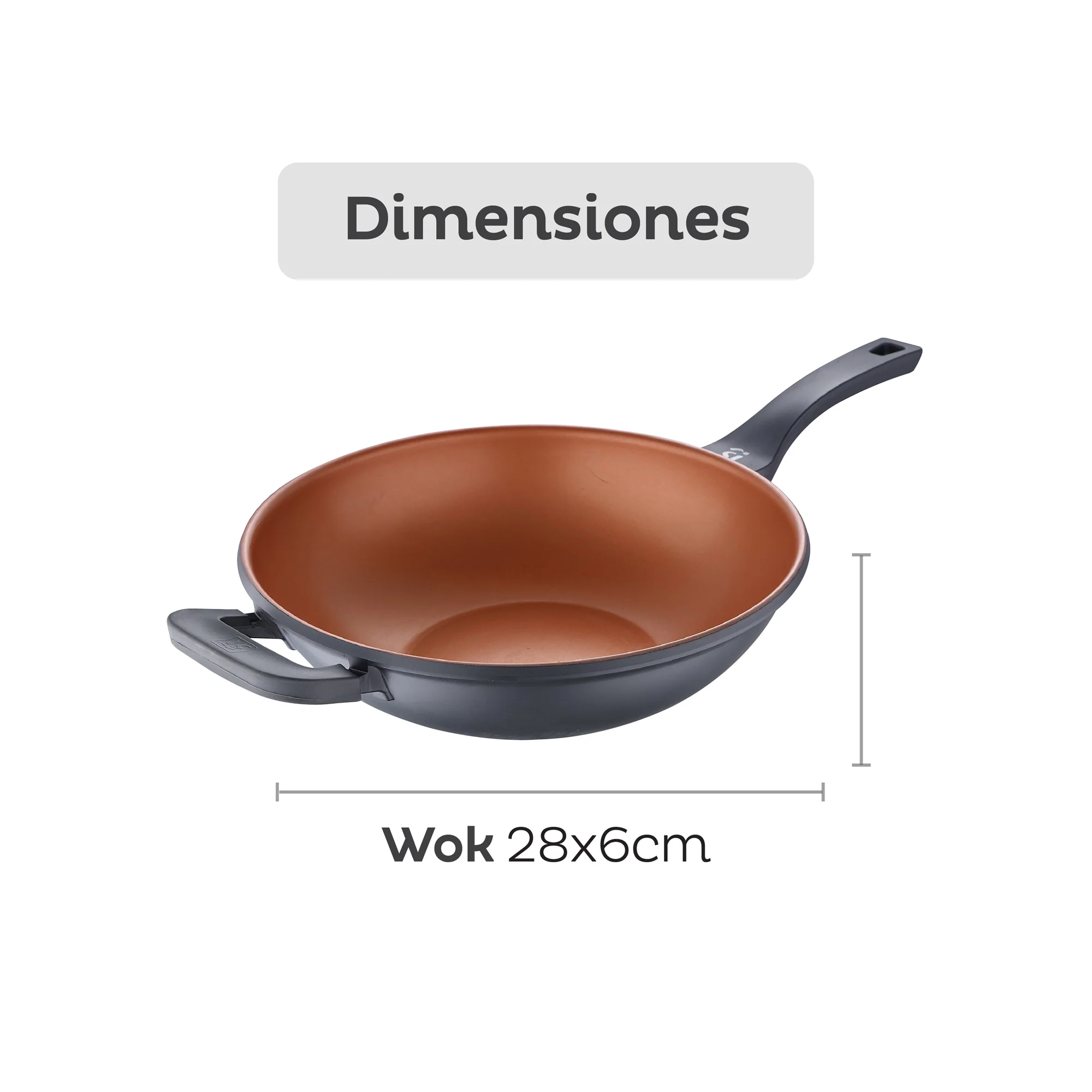 Wok Antiadherente Ø32cm Bronze San Ignacio - Image 2