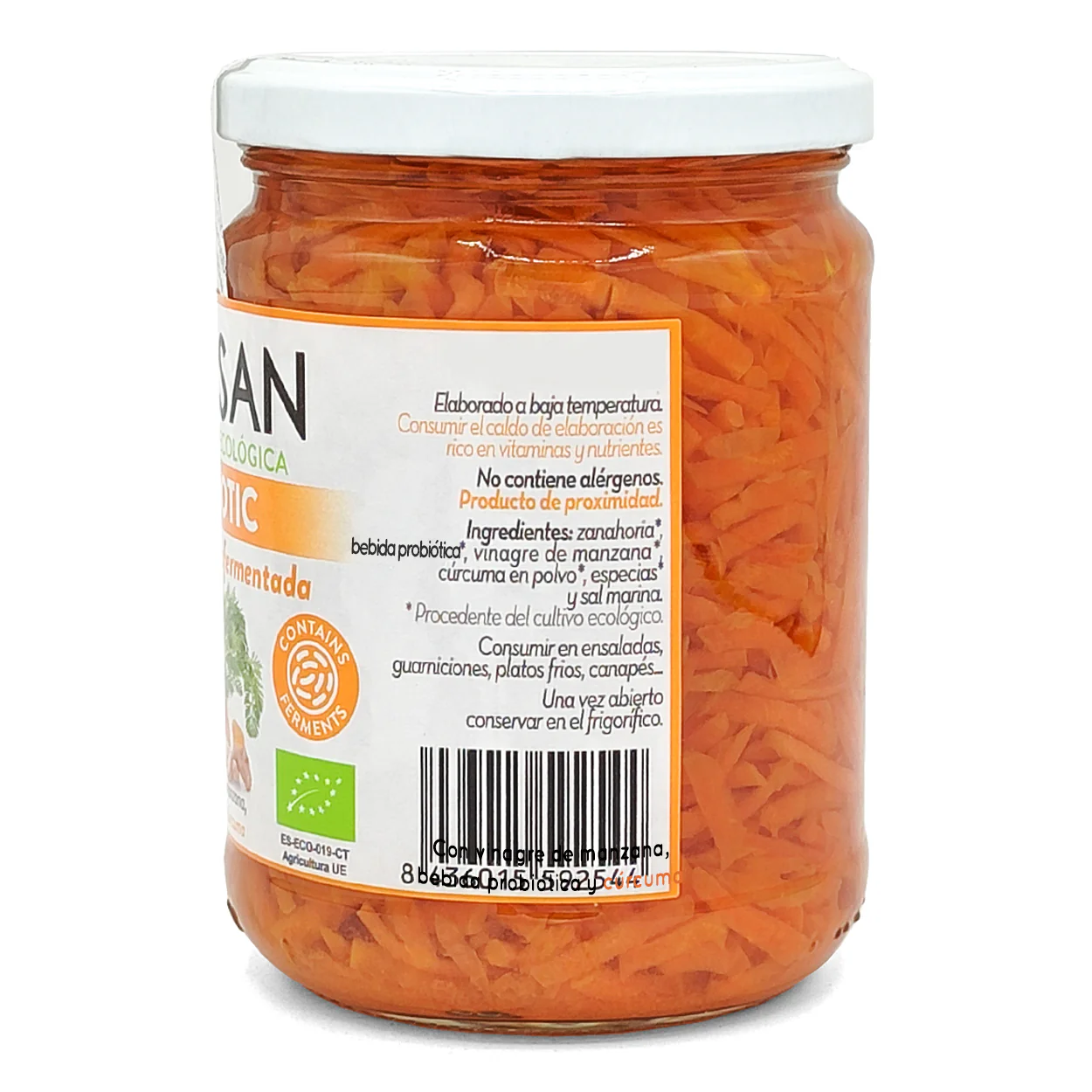 Zanahoria Fermentada Con Cúrcuma Eco Bionsan 420gr - Image 4